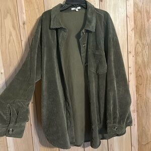 Maurices- corduroy button up
